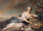 Jean Marc Nattier Madame Henriette as Flora France oil painting artist